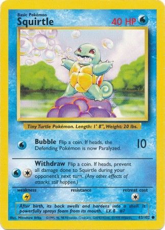 Base Set 063/102 Squirtle