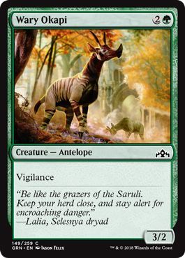 Guilds of Ravnica 149/259 Wary Okapi