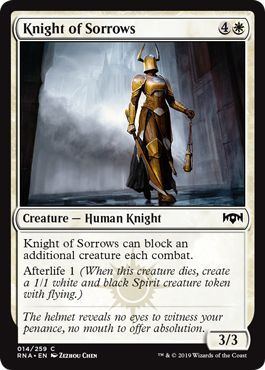 Ravnica Allegiance 014/259 Knight of Sorrows