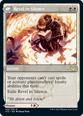 Strixhaven 150/275 Flamescroll Celebrant//Revel in Silence