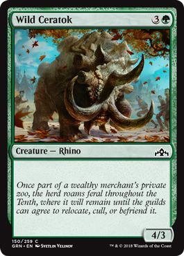 Guilds of Ravnica 150/259 Wild Ceratok