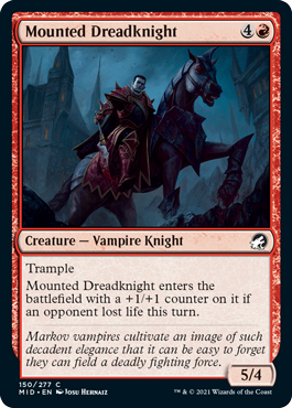 Innistrad: Midnight Hunt 150/277 Mounted Dreadknight