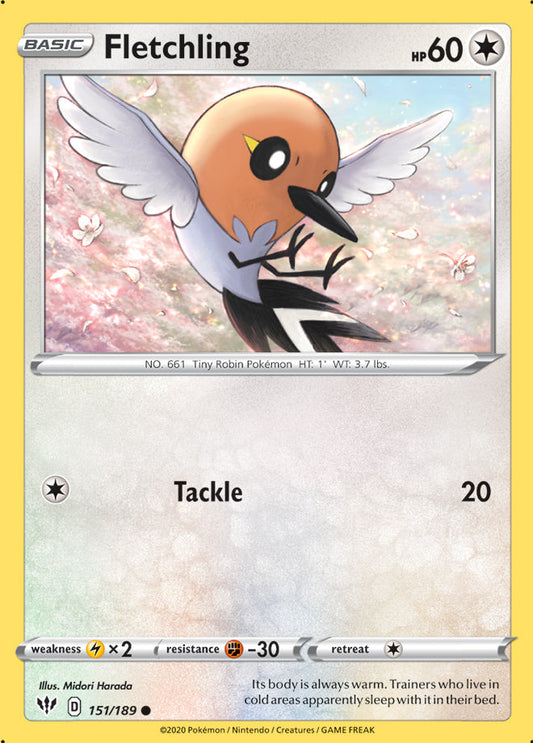 Darkness Ablaze 151/189 Fletchling