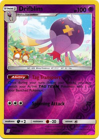 Unified Minds 081/236 Drifblim (Reverse Holo)