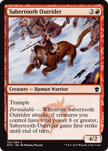 Dragons of Tarkir 152/264 Sabertooth Outrider