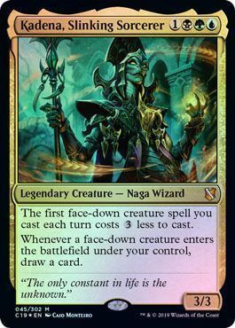 Commander 2019 045/302 Kadena, Slinking Sorcerer (Foil)