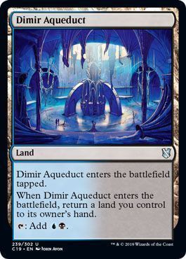 Commander 2019 239/302 Dimir Aqueduct