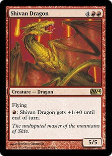 Magic 2014 154/249 Shivan Dragon