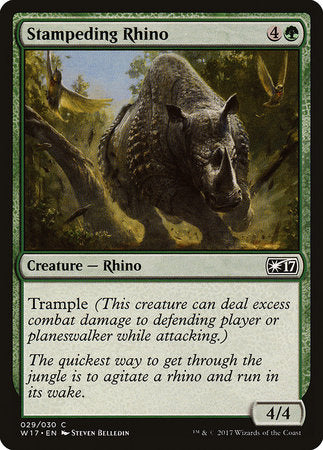 Welcome Deck 2017 029/030 Stampeding Rhino