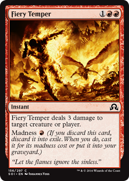 Shadows Over Innistrad 156/297 Fiery Temper