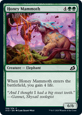 Ikoria: Lair of Behemoths 158/274 Honey Mammoth (Foil)