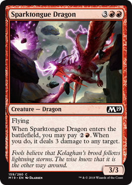 Core Set 2019 159/280 Sparktongue Dragon