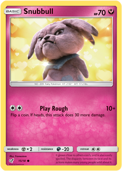 Detective Pikachu 15/18 Snubbull (Holo)