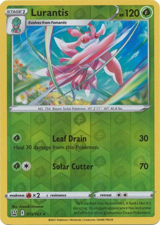 Battle Styles 015/163 Lurantis (Reverse Holo)