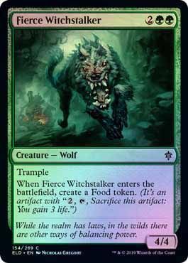 Throne of Eldraine 154/269 Fierce Witchstalker (Foil)