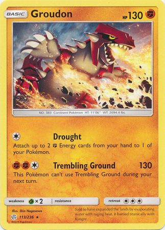 Cosmic Eclipse 113/236 Groudon