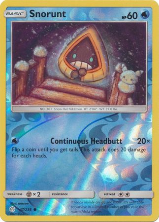 Cosmic Eclipse 047/236 Snorunt (Reverse Holo)