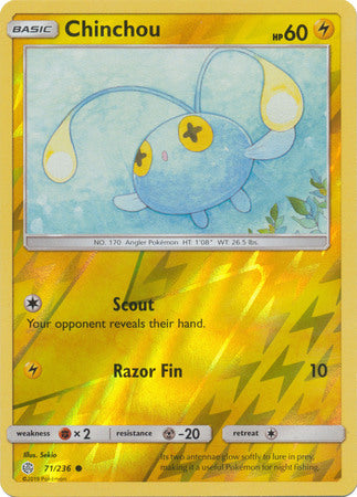 Cosmic Eclipse 071/236 Chinchou (Reverse Holo)