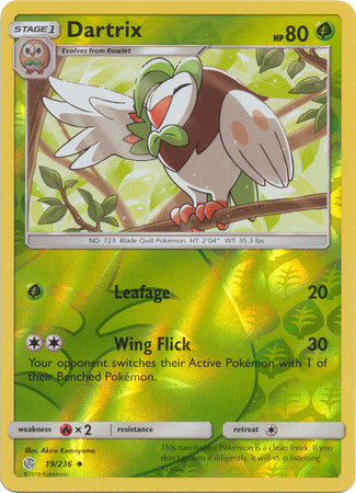 Cosmic Eclipse 019/236 Dartrix (Reverse Holo)