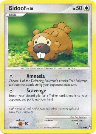 Diamond & Pearl 070/130 Bidoof