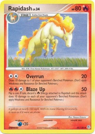 Diamond & Pearl 059/130 Rapidash