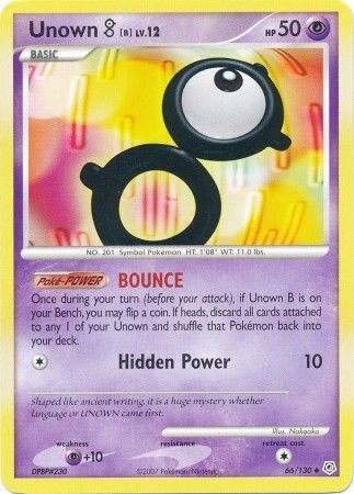 Diamond & Pearl 066/130 Unown [B]