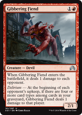 Shadows Over Innistrad 161/297 Gibbering Fiend