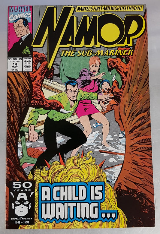 Namor the Sub Mariner #14 Marvel Comics (1990)