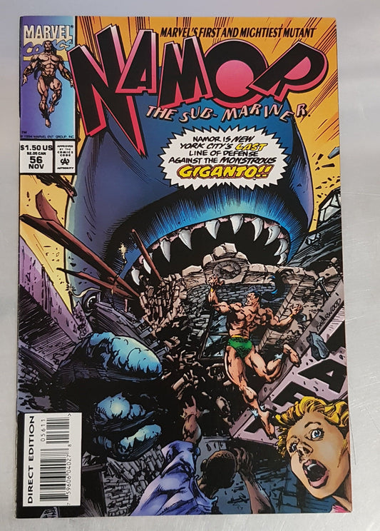 Namor the Sub Mariner #56 Marvel Comics (1990)