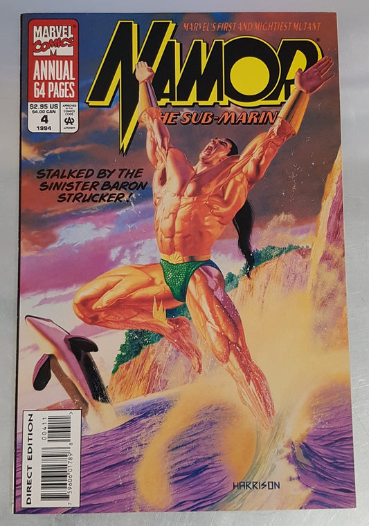 Namor the Sub Mariner Annual #4 Marvel Comics (1990)