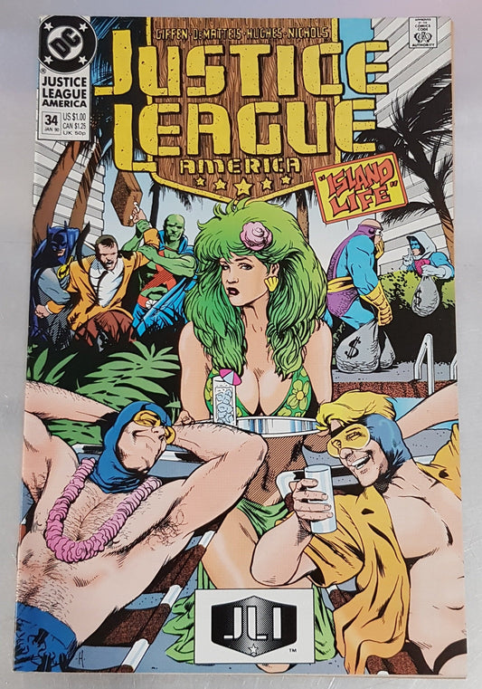 Justice League America #34 DC Comics (1989)