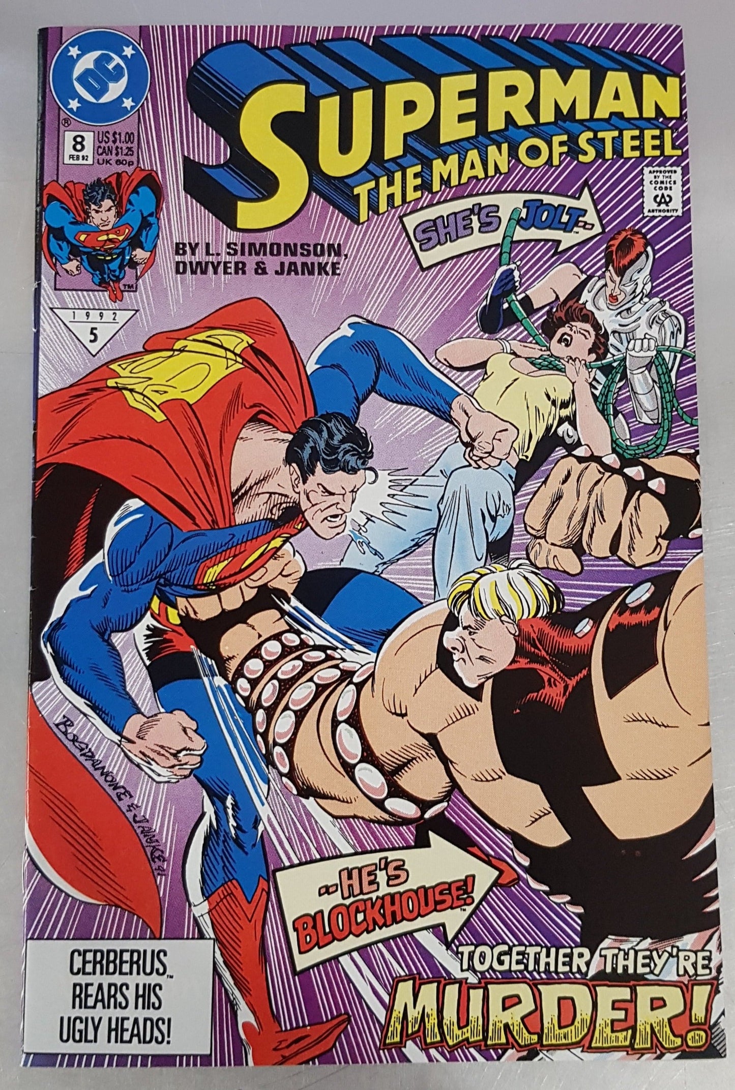 Superman The Man of Steel #8 DC Comics (1991)