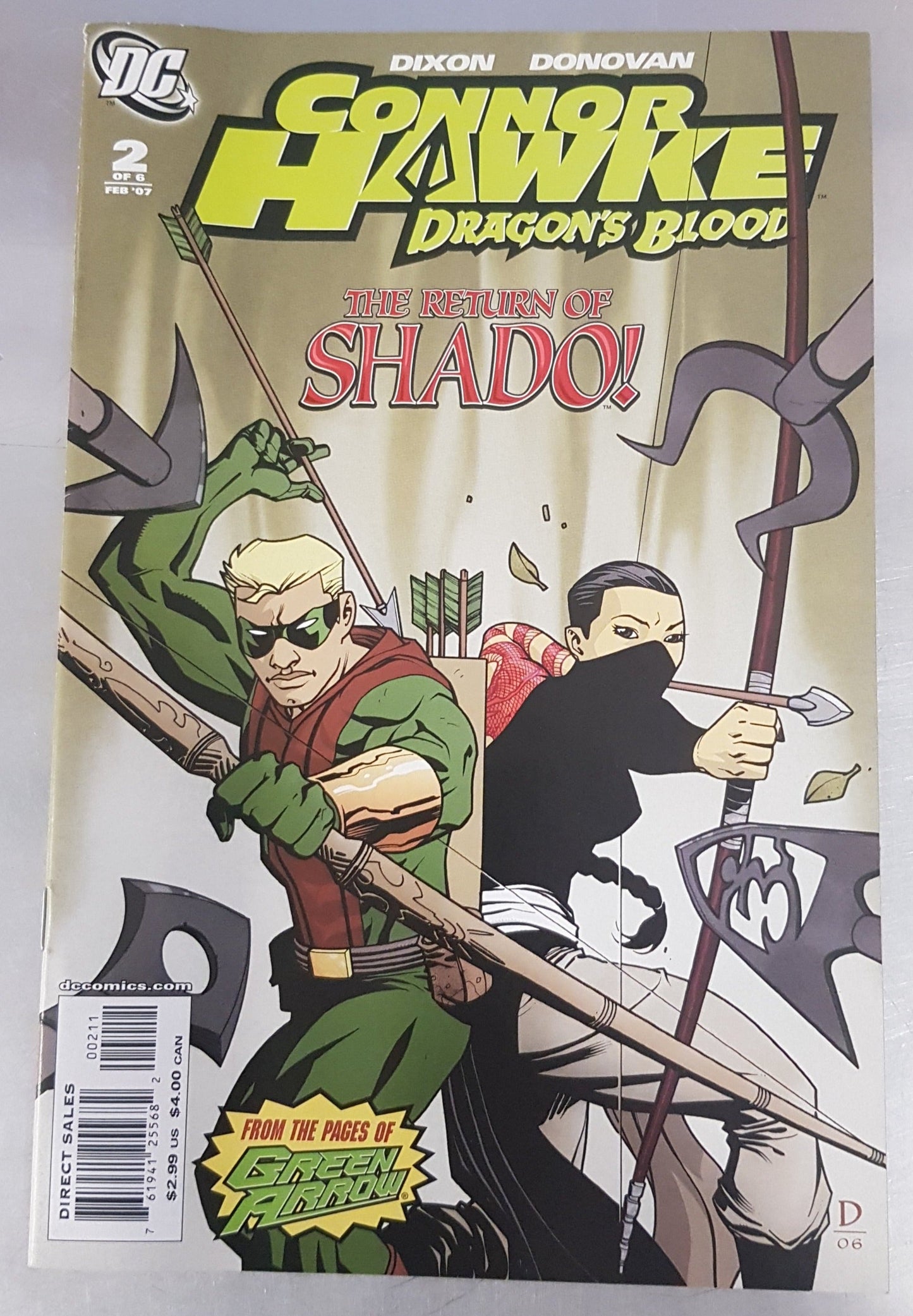 Connor Hawke Dragon's Blood #2 DC Comics (2007)