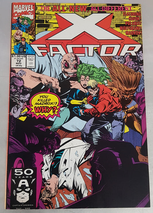 X-factor #72 Marvel Comics (1985)