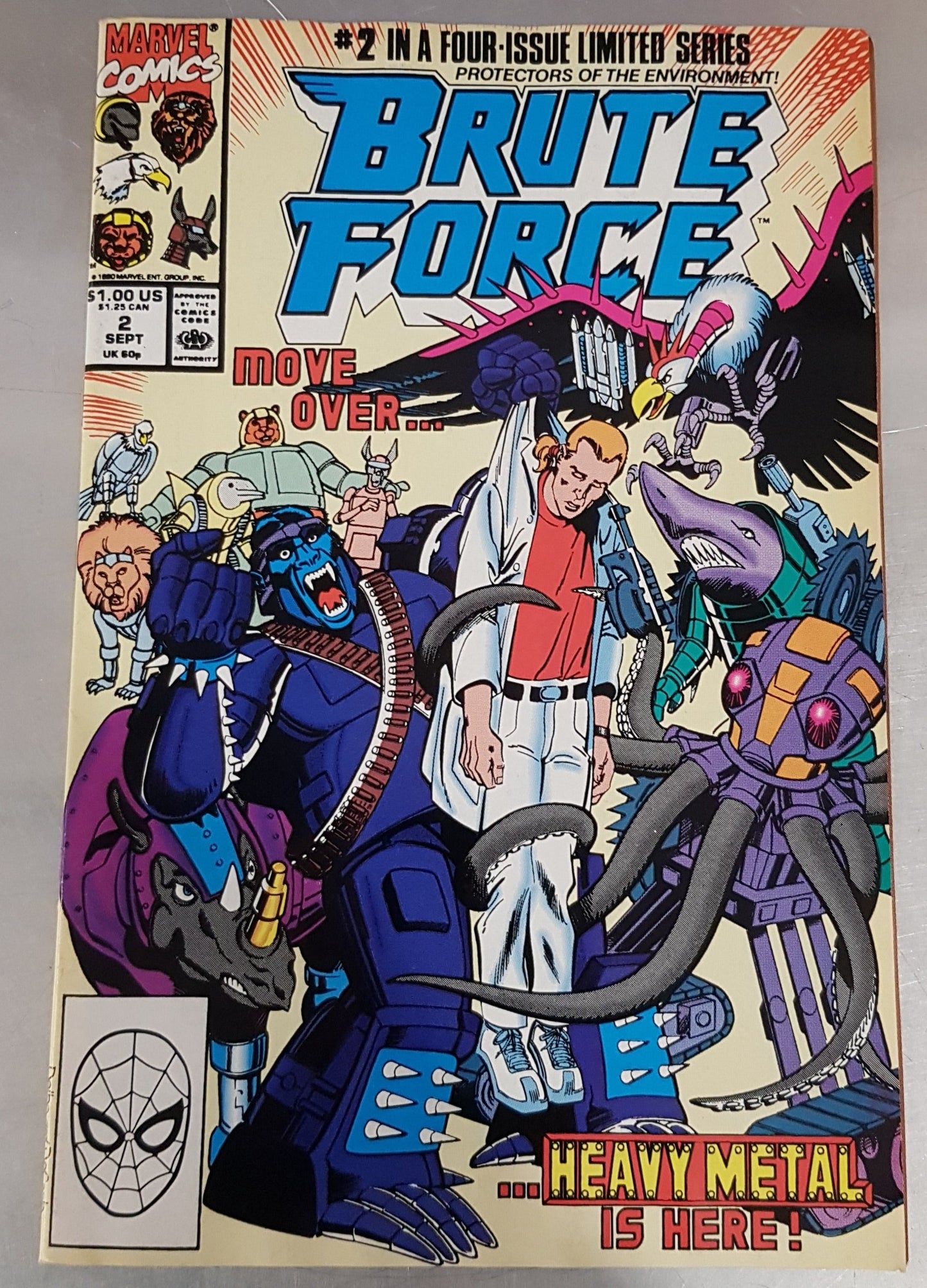 Brute Force #2 Marvel Comics (1990)