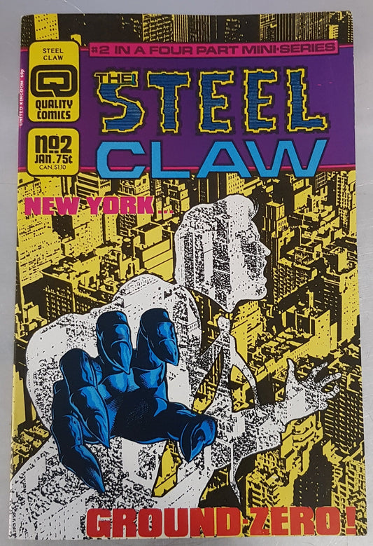 The Steel Claw #2 Quality Comics (1986)