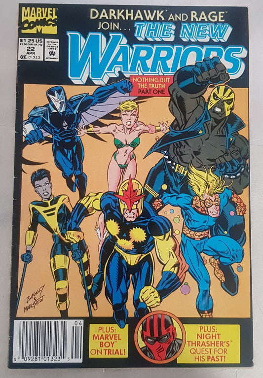 The New Warriors #22 Marvel Comics (1990)