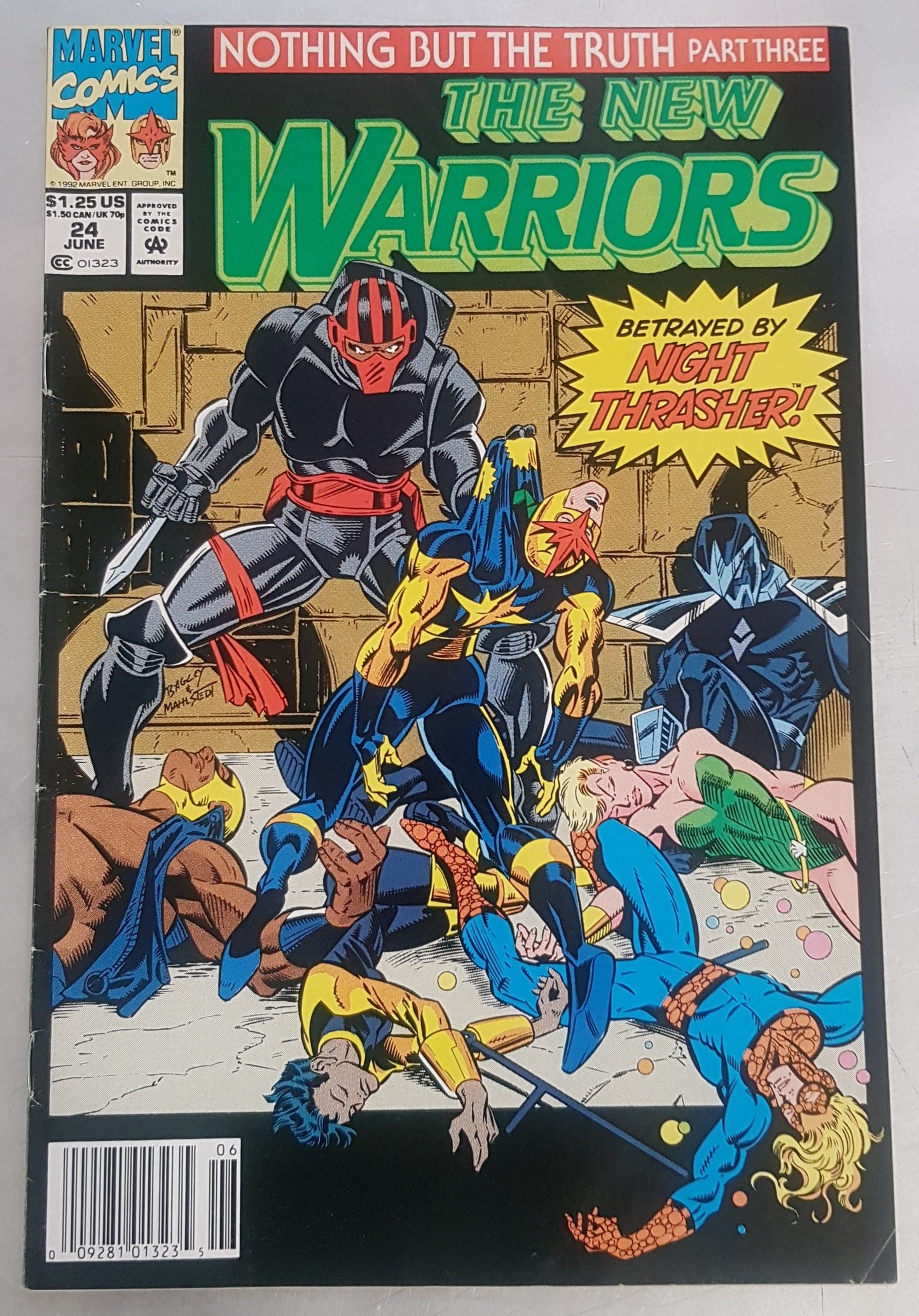 The New Warriors #24 Marvel Comics (1990)