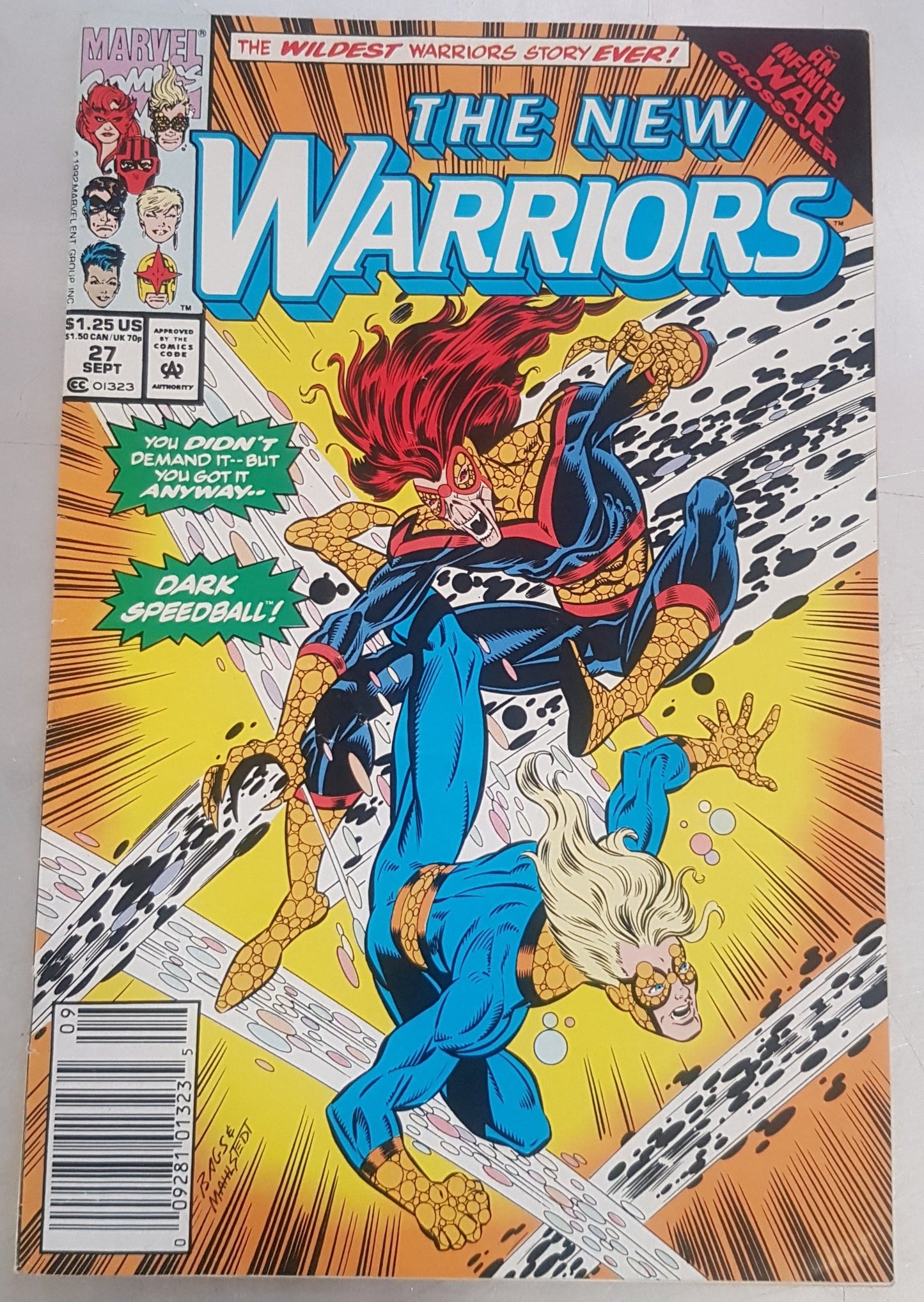 The New Warriors #27 Marvel Comics (1990)