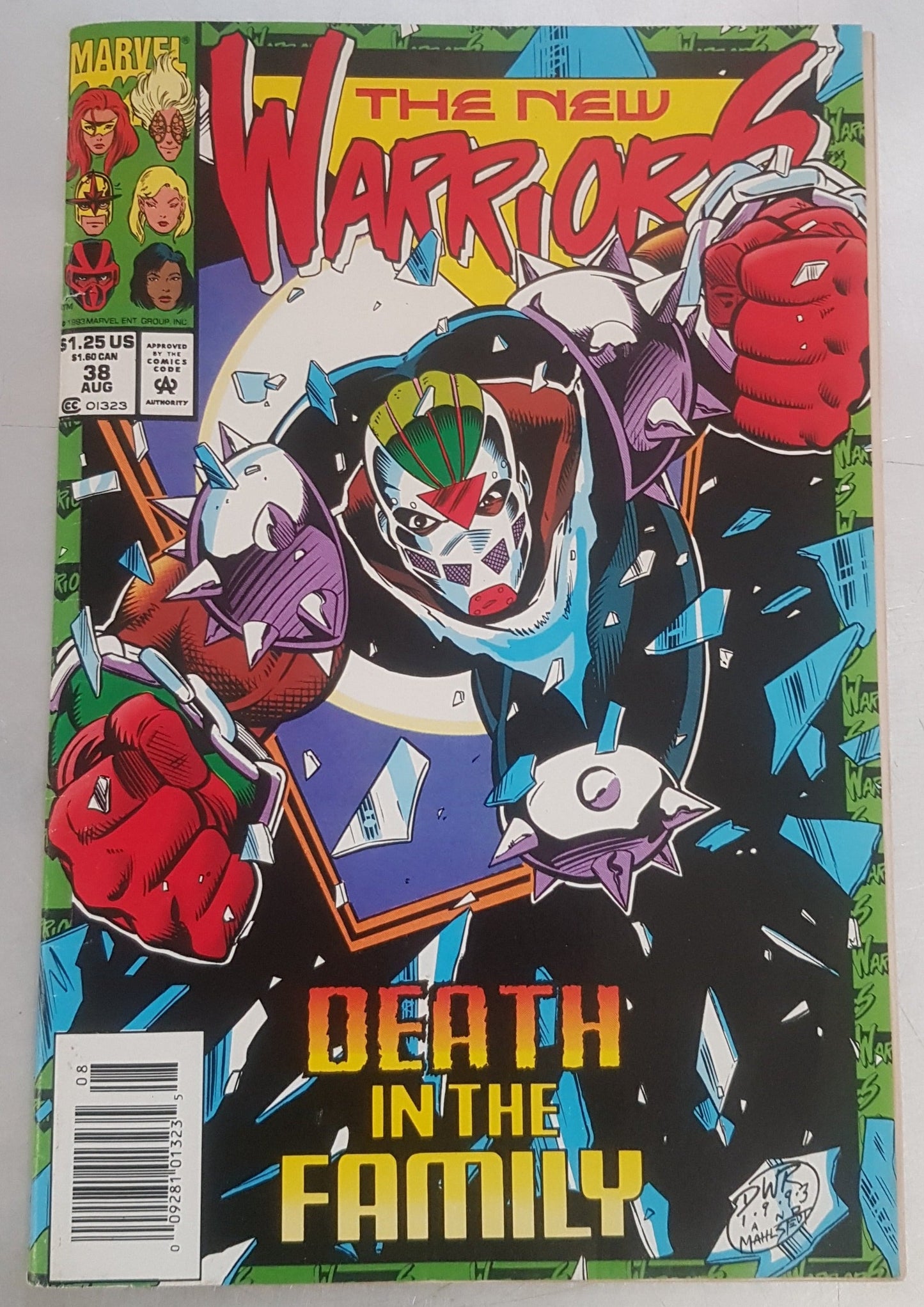 The New Warriors #38 Marvel Comics (1990)