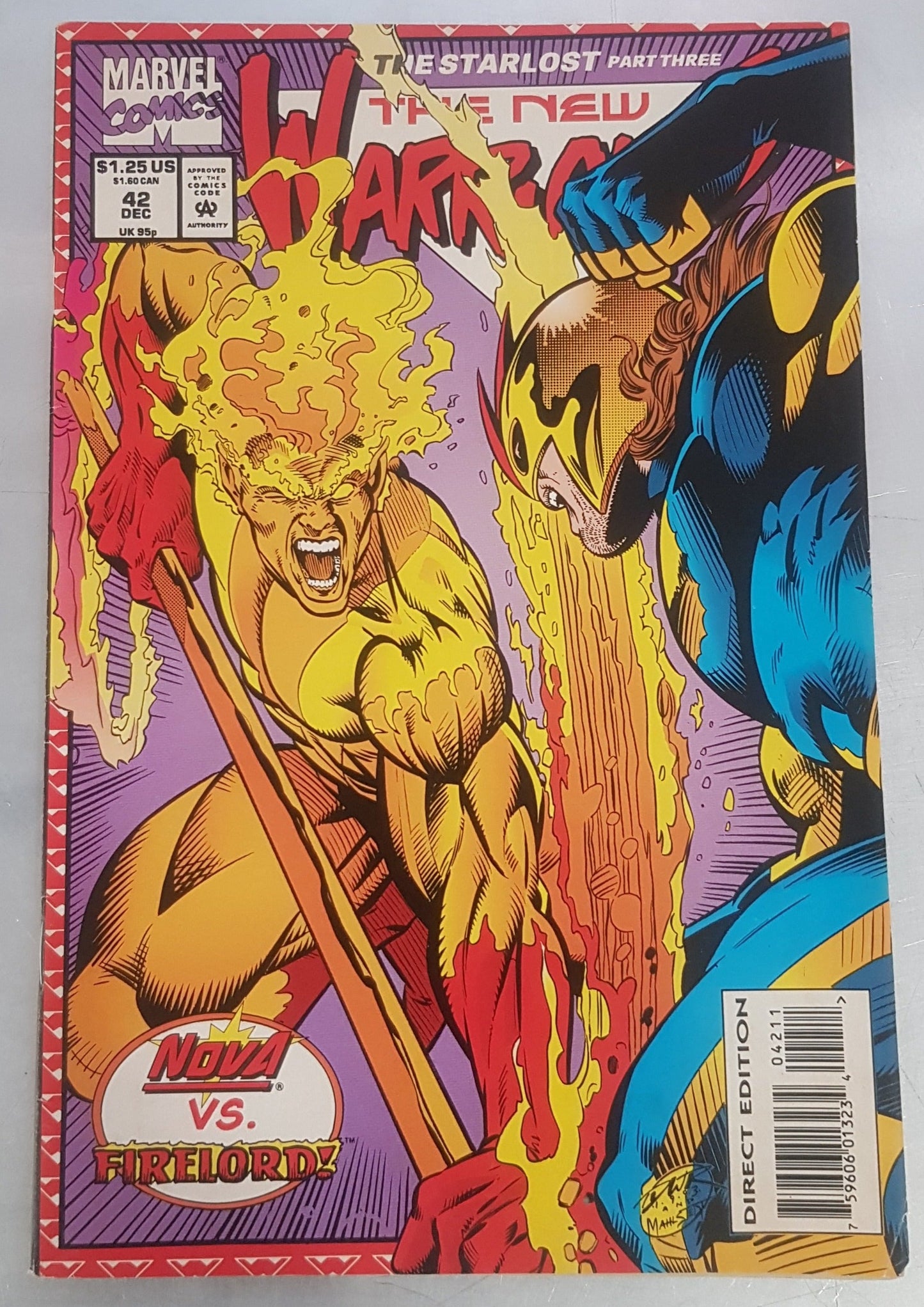 The New Warriors #42 Marvel Comics (1990)