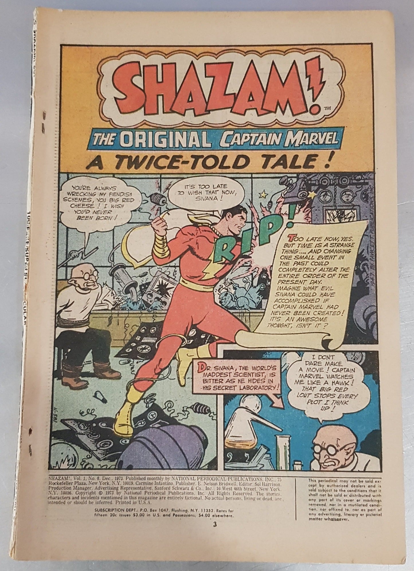 Shazam #8 DC Comics (1973)