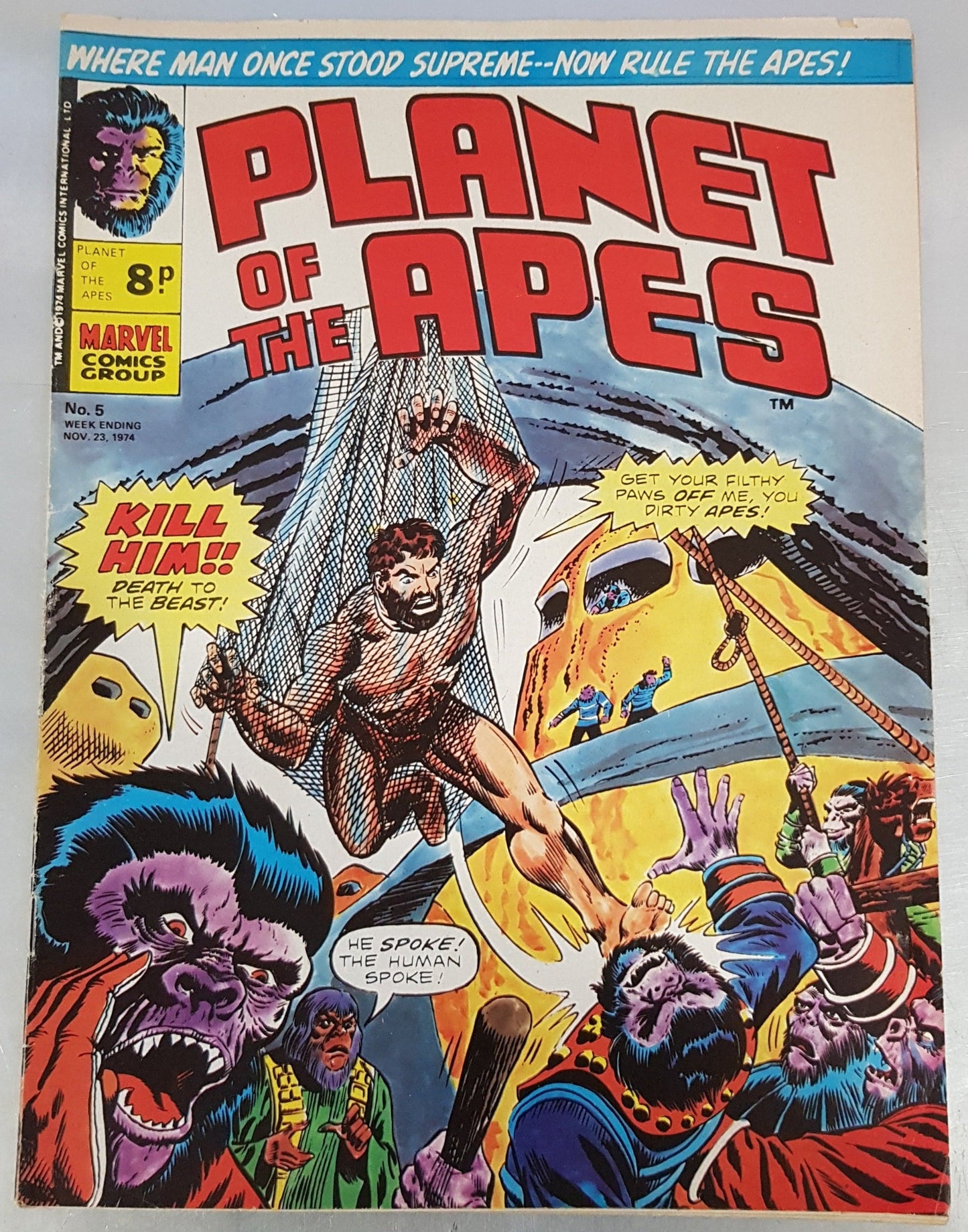 Planet of the Apes #5 Marvel Comics UK (1974)