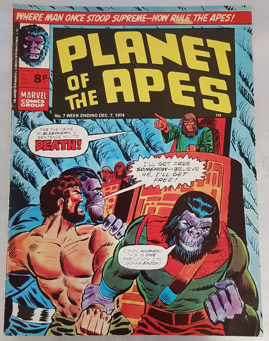 Planet of the Apes #7 Marvel Comics UK (1974)