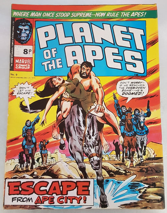 Planet of the Apes #9 Marvel Comics UK (1974)