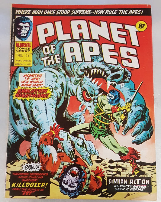 Planet of the Apes #21 Marvel Comics UK (1974)