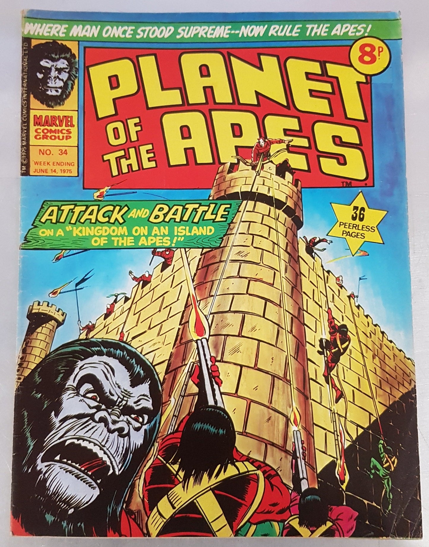 Planet of the Apes #34 Marvel Comics UK (1974)