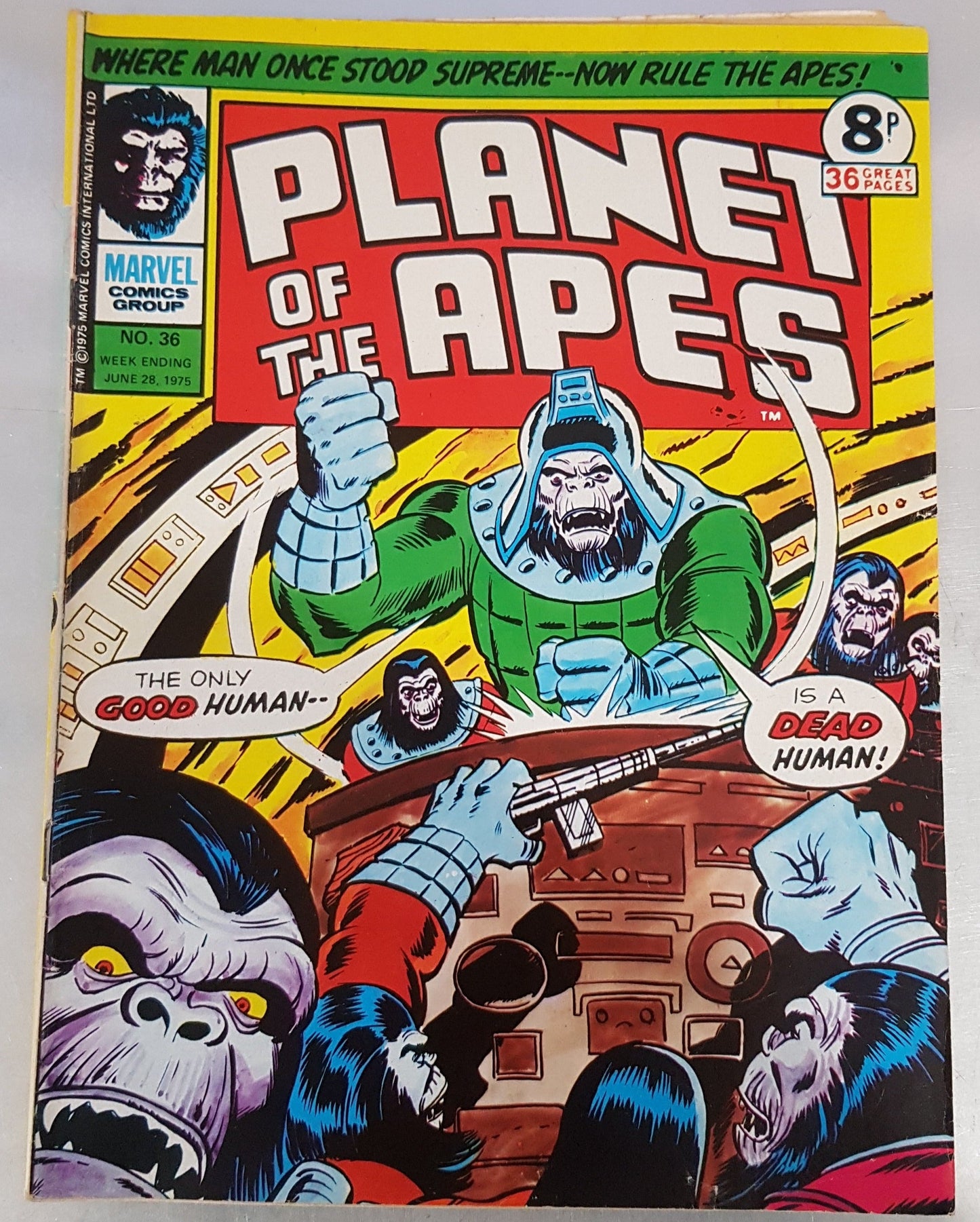 Planet of the Apes #36 Marvel Comics UK (1974)