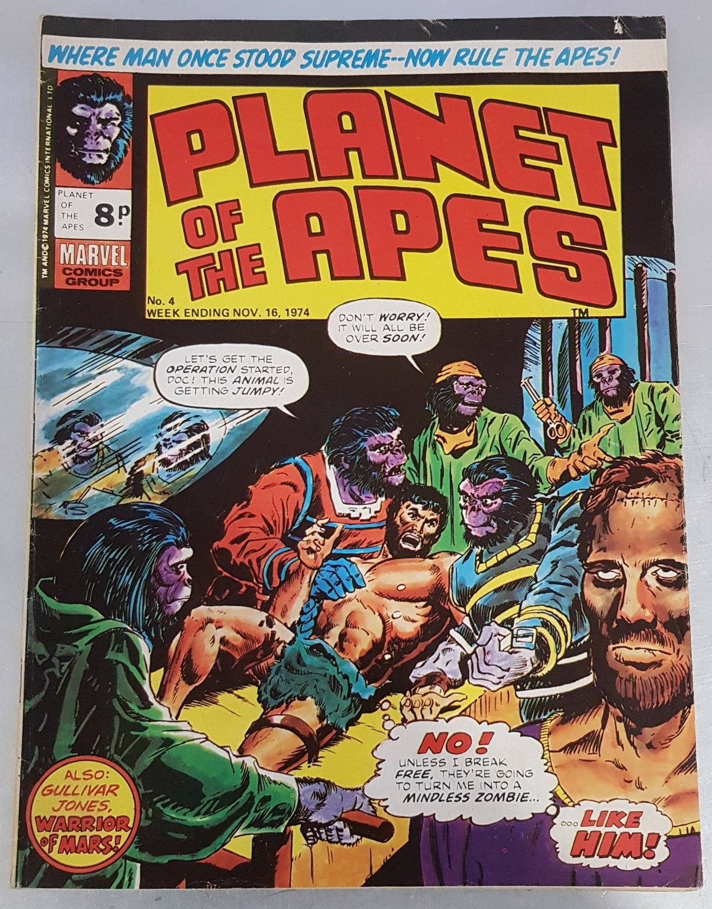 Planet of the Apes #4 Marvel Comics UK (1974)