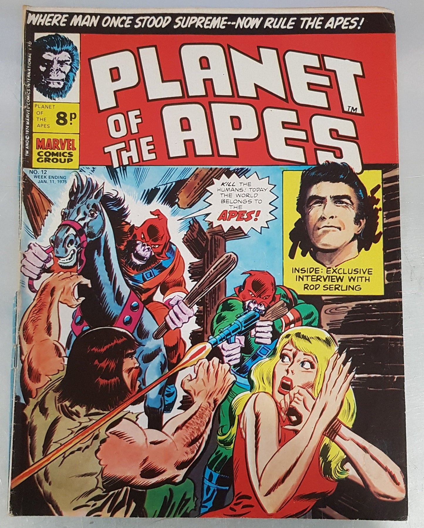 Planet of the Apes #12 Marvel Comics UK (1974)